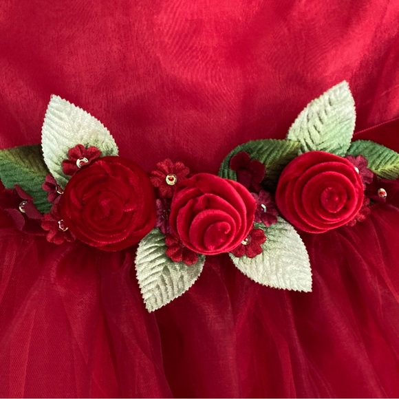 NWOT Special Occasion Red Dress sz 4 - Picture 4 of 8